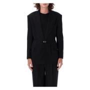 Acne Studios Svart Ull Blazer Jacka för Män Black, Herr