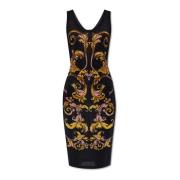 Versace Jeans Couture Klänning med Outline Barocco print Black, Dam