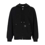 Carhartt Wip Svart huva sweatjacka Black, Herr