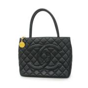 Chanel Vintage Pre-owned Laeder handvskor Black, Dam