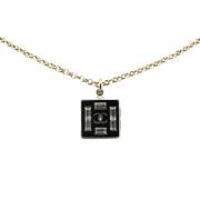 Chanel Vintage Pre-owned Plast halsband Black, Dam