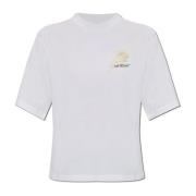 Off White Tryckt T-shirt White, Dam