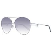 Guess Gunmetal Aviator Solglasögon med Blåa Linser Gray, Dam