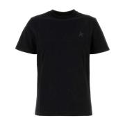 Golden Goose Klassisk Svart Bomull T-shirt Black, Dam