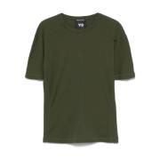 Y-3 Ekologisk Bomull Kortärmad Tee Green, Dam