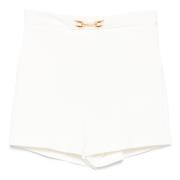 Elisabetta Franchi Kort Avorio Mode Shorts White, Dam