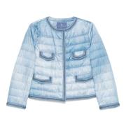 Ermanno Scervino Quiltad Jacka för Kvinnor Blue, Dam