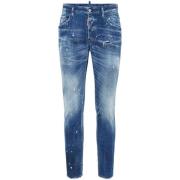 Dsquared2 Blå Denim Slim Fit Jeans Blue, Herr