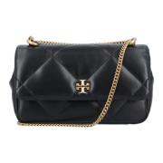 Tory Burch Svart Diamond Quilt Mini Flap Väska Black, Dam