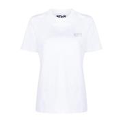 Golden Goose Stjärnlogo Tryck T-shirt White, Dam