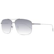 Ermenegildo Zegna Gunmetal Aviator Solglasögon med Gråa Linser Gray, H...