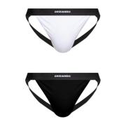 Dsquared2 Tvåpack jockstraps Black, Herr