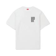 Kenzo Oversize Kamon Bomull T-shirt White, Herr