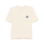 Autry T-shirt med blommigt tryck och rund hals Beige, Dam