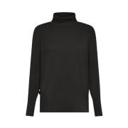 RRD Mjuk Chenille Turtleneck Tröja Gray, Dam