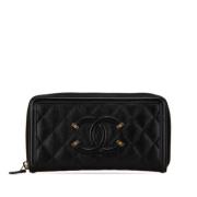 Chanel Vintage Pre-owned Laeder plnbcker Black, Dam