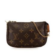 Louis Vuitton Vintage Pre-owned Canvas handvskor Brown, Dam