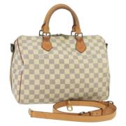 Louis Vuitton Vintage Pre-owned Canvas handvskor White, Dam