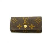 Louis Vuitton Vintage Pre-owned Tyg nyckelhllare Brown, Dam