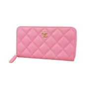 Chanel Vintage Pre-owned Laeder plnbcker Pink, Dam