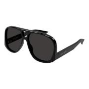 Saint Laurent Svart/Grå SL 652/F Solace Solglasögon Black, Dam