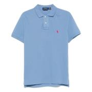 Polo Ralph Lauren Anpassad Slim Fit Bomull Mesh Polo Blue, Herr