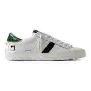 D.a.t.e. Vit lågtoppsläder sneaker White, Herr