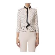 Elisabetta Franchi Snygg Klänning Kollektion White, Dam