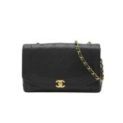 Chanel Vintage Pre-owned Laeder axelremsvskor Black, Dam