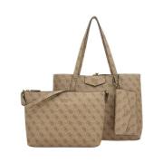 Guess Shoulder Bags Beige, Dam