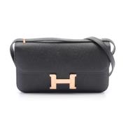 Hermès Vintage Pre-owned Laeder crossbodyvskor Black, Dam