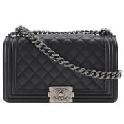 Chanel Vintage Pre-owned Laeder axelremsvskor Black, Dam