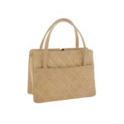 Chanel Vintage Pre-owned Mocka handvskor Beige, Dam