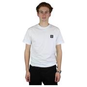 Stone Island Bröstlogot-shirt Vit White, Herr