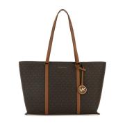 Michael Kors Canvas Temple Shopping Bag Brown, Dam