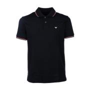 Emporio Armani Klassisk Polo Shirt för Män Black, Herr