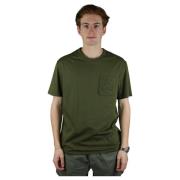 Loewe Avslappnad passform T-shirt i Khaki Grön Green, Herr