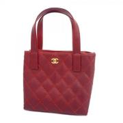 Chanel Vintage Pre-owned Laeder handvskor Red, Dam