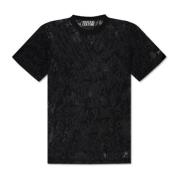 Versace Jeans Couture Spets T-shirt Black, Herr