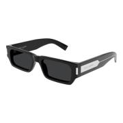 Saint Laurent Svart/Grå Solglasögon SL 660/F Black, Unisex