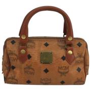 MCM Pre-owned Pre-owned Canvas handvskor Brown, Dam