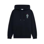 Drole de Monsieur Hoodie Vas Stilren Minimalistisk Mode Black, Herr