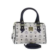 MCM Pre-owned Pre-owned Tyg handvskor White, Dam