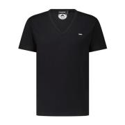 Dsquared2 V-ringad T-shirt med logodetalj Black, Herr