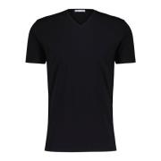 Kiefermann Bomullsblandning V-ringad T-shirt Black, Herr