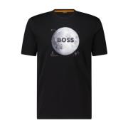 Hugo Boss Måntryck T-shirt Black, Herr