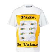 Bastille Modern bomullst-shirt med tryck White, Dam