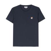 Maison Kitsuné Stiliga T-shirts och Polos Blue, Dam