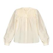 Ulla Johnson Top Soffia Beige, Dam