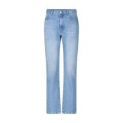 Adriano Goldschmied Klassiska Straight Fit Denim Jeans Blue, Dam